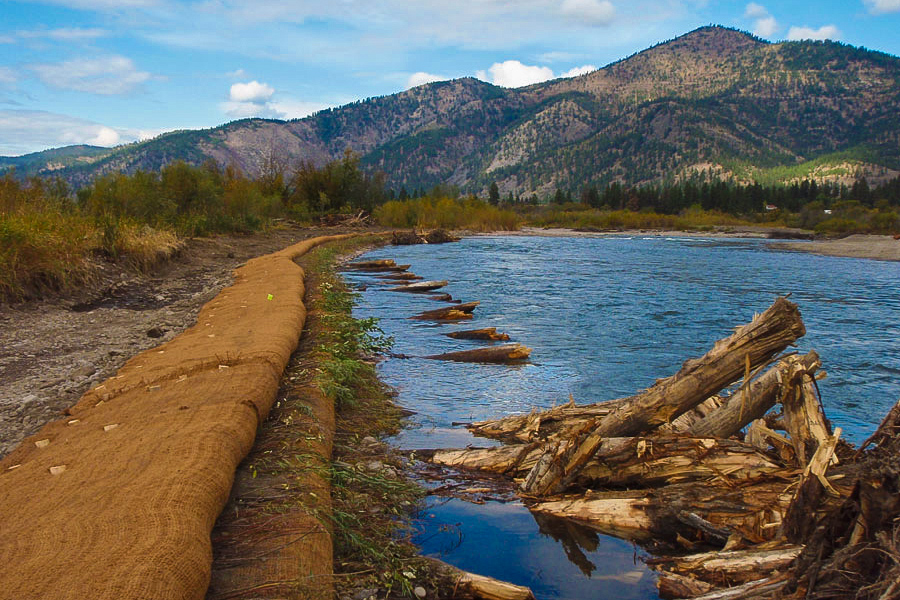 Milltown dam restoration on clark fork river montana